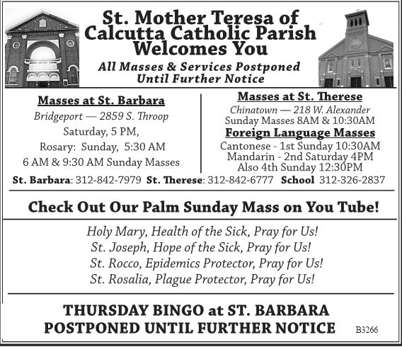St. Barbs Bingo #39–BW